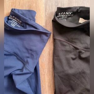 SPANX High-Waist Shaping Shorts in Navy & Black - 2-Pack